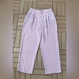 Saks Fifth Avenue light lavender purple silk pants